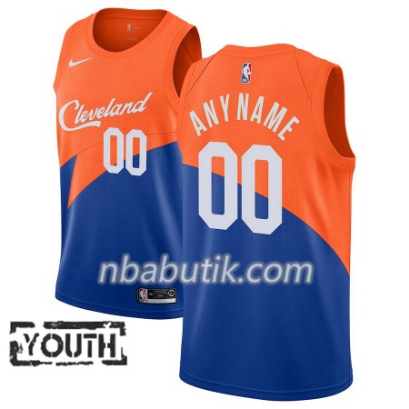 NBA Børn Trøje Cleveland Cavaliers Custom 2018-19 Nike City Edition Blå Swingman